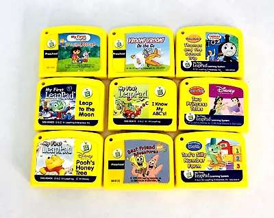 Leap Frog My First LeapPad Lot Of 9 Game Cartridges ONLY Disney Dora Pooh Thomas • $9.99