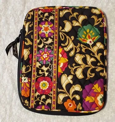 Vera Bradley Quilted Tablet Case Black Floral IPad Computer Bag Vintage Retired • $8.95