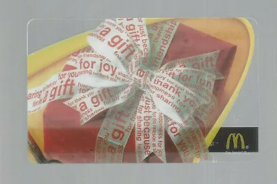 Mcdonalds Black Under Logo Ribbon Collectable Gift Card  • $2.91