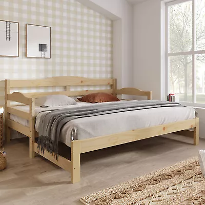 3FT Daybed W/ Pull Out Trundle Cabin Bed Single Bed 5.7FT Bed Frames Sofa Bed • £248