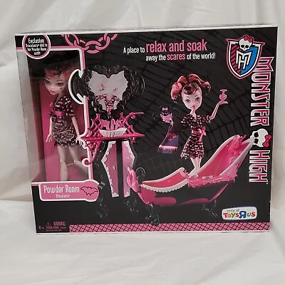 Brand New Monster High Draculaura Powder Room Doll Set  • $130
