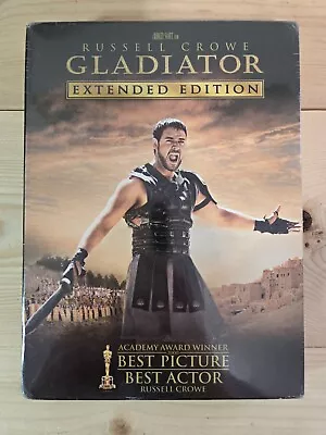 Gladiator Extended Edition (2005 DVD 3-Disc Box Set) NEW • $18