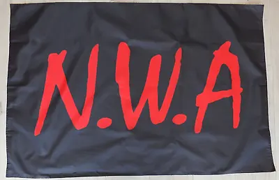 NWA Band Flag Poster Banner (80-120)cm Shed Man Cave Bar Rap Ice Cube Eazy E DRE • $35
