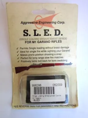 M1 Garand Rifle S.L.E.D. Single Loading Enhancement Device Clip New Old Stock • $19.97