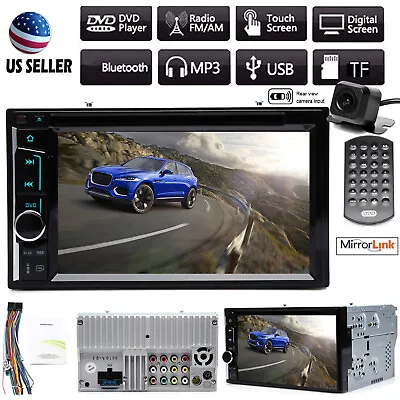 In Dash Car Radio No GPS Navigation System Bluetooth CD DVD FM Player USB+Camera • $90.60