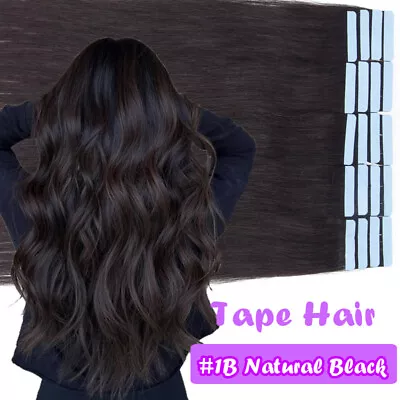 AU CLEARANCE Tape In Russian Remy Human Hair Extensions Skin Weft Blonde THICK • $146.89