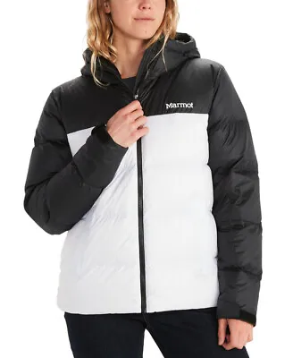 Marmot Women's Guides Down Hoody (White/Black Large) • $175