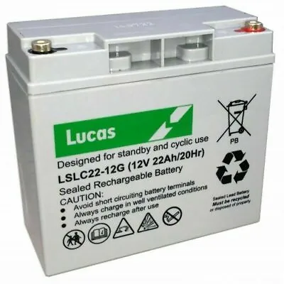 Replacement Battery For Snap On 1700 Jump Pack - Lucas 12V 22AH HIGH POWER  • £66.49