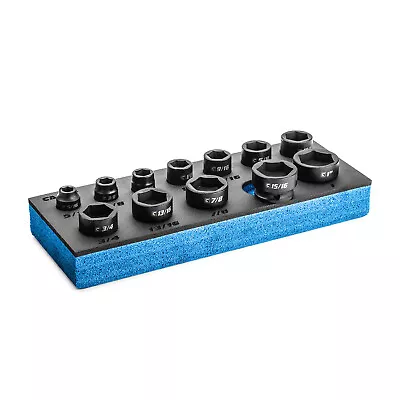 Capri Tools 3/8 In. Drive Stubby Impact Socket Set SAE 5/16  To 1  12-Piece • $39.99