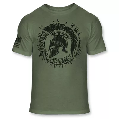 American Spartan Warrior T-Shirt Patriotic Molon Labe Athletic Blend Shirt  A198 • $18.95