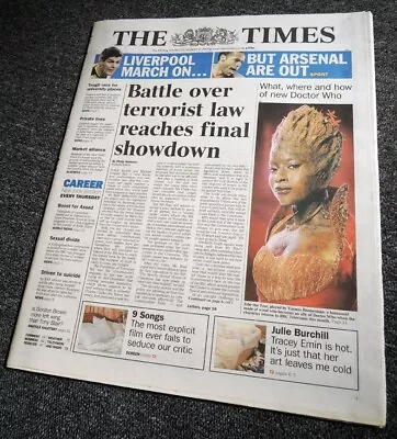 £14.99 • Buy The Times Newspaper 10 Mar 2005 . Doctor Who New Series Front Cover Preview