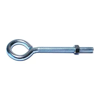 3/8 -16 X 6  Zinc Plated Steel Coarse Thread Eye Bolts With Nuts • $18.95