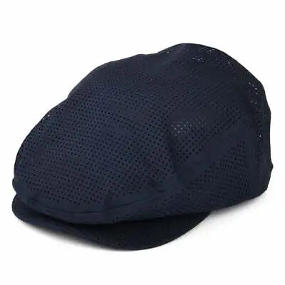 £47.95 • Buy Brixton Hats Hooligan X Perforated Flat Cap - Washed Navy