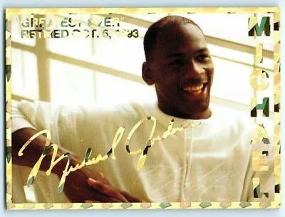 1993-94 ARENA SPORTS SPECIAL RETIREMENT CARD MICHAEL JORDAN BULLS ONE Of 10000  • $15