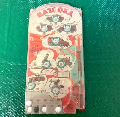 Vintage Marx Bazooka Military Theme Table Top Pinball Game 1950’s • $19.95