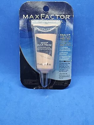 Max Factor Erace Colour Precise Concealer 109 LIGHT MEDIUM 11 ML /.4 Oz NIP • $19.95