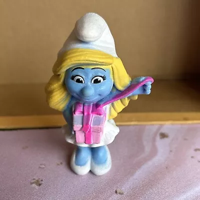 MCDONALDS SMURFS Smurfette 2013 PVC Figurines Happy Meal Toy • $2