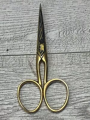 Vintage C.V. Heljestrand Gold Plated Scissors Sewing Eskilstuna Sweden RARE • $57