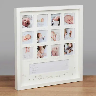 Bambino Baby First Year Collage Photo Frame - Our Little Star Keepsake Gift • £17.50