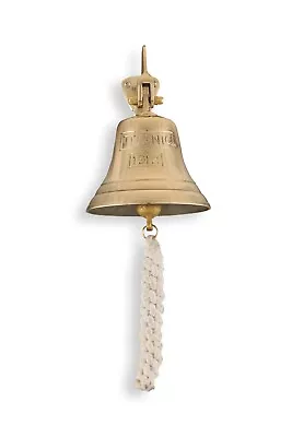 Vintage Brass Wall-Mounted Nautical Ship's Bell Last Order Bell School Bell - 5  • £15.99