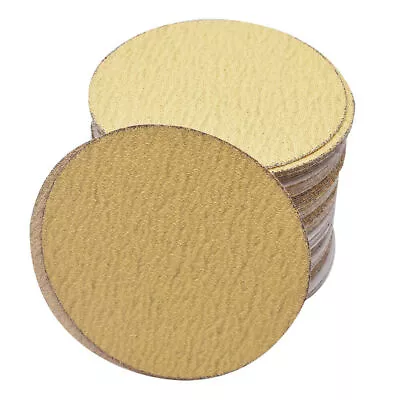 50PCS Hook And Loop No Hole Sanding Disc Roll 40 - 800 Grits Sandpaper 5 Inch • $20.98