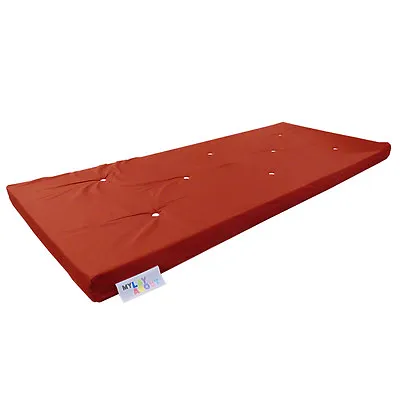 £59.99 • Buy Memory Foam Futon Mattress | Roll Out/Fold Up Guest Bed | Red | 190cm X 75cm