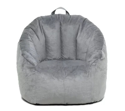 $35 • Buy Big Joe Joey Bean Bag Chair, Gray Plush Fabric