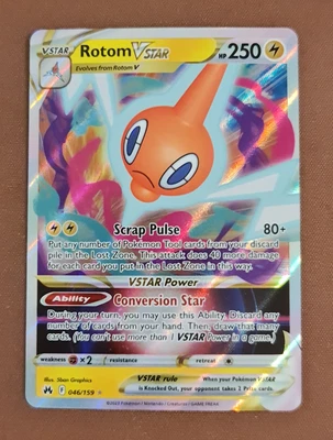 $12.95 • Buy Pokemon Card Crown Zenith 046/159 46/159 Rotom VSTAR Ultra Rare *MINT*