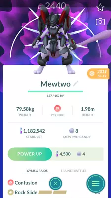 Pokémon Trade GO - Armored Mewtwo & 3Moves For Ultra League (30 Days As Needed) • $30.73