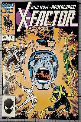 X-Factor 6 (Marvel July 1986) 1st Full Appearance Apocalypse! VF White Pages • $40