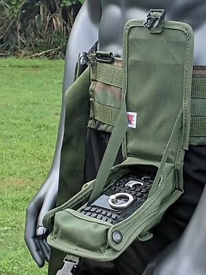 US Army Molle II OD Smart Moblie Cell Phone GPS Case Cover Radio Flip Down Pouch • $11