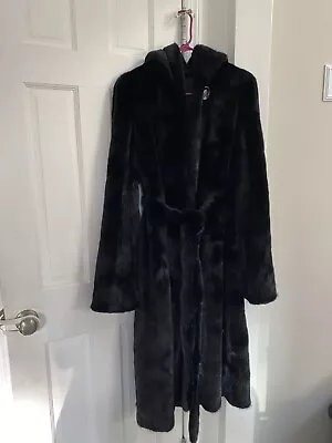 Blackglama Ranch Mink Coat With Belt And Hood Sz. 34 48” • $999.99