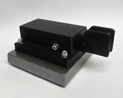 Black Double Paddle Morse Code Key With Base - Made In USA • $64.95