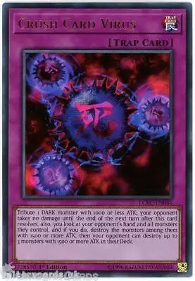 LCKC-EN046-02 Crush Card Virus Alt Art Ultra Rare 1st Edition Mint YuGiOh Card • £1.38