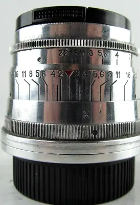 JUPITER 8 Red P Lens 50mm F2 M39 Mount Leica Portrait Manual Sonnar Soviet • $119.99