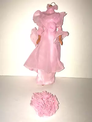Barbie Doll Clothing Eliza Doolittle My Fair Lady Pink Gown Dress Hat Mattel • $15.99