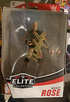 WWE Series 75 Elite Collection Autographed Mandy Rose Action Figure JSA COA • $90