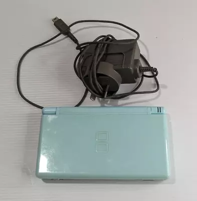 Nintendo DS Lite Ice Blue Handheld Console + Charger  *TESTED & WORKING* • $100