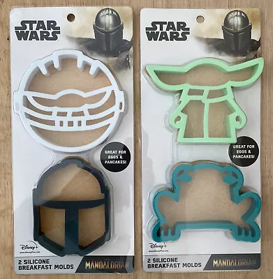 Star Wars Food Molds Pancake Eggs Breakfast Mandalorian Baby Yoda Boba Fett Gift • $5