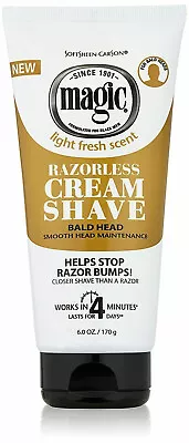 2 PACK Magic Carson Smooth Razorless Shaving Cream 6 Oz • $19.50