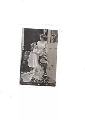 Actress Postcard.  Mrs Lewis Waller & Daughter   Postmarked (Duplex) 190-? • £1.49
