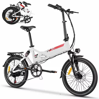 20in Folding Electric Bike 500W 48V E-Bikes Full Suspension Commuting Bicycle US • $539.99