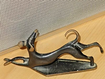 $250 • Buy Vtg Hakuli Israel Made Blacked Bronze Running Dog Figure - Karl Hagenauer Style