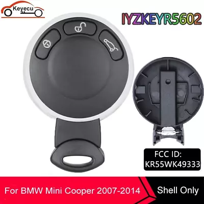 For 2007 2008 2009 2010 2011 2012 2013 2014 Mini Cooper Smart Key Shell 3 Button • $7.83