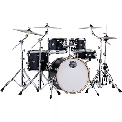 Mapex Mars Maple Fusion 5-Piece Shell Pack With 20 In. Bass Drum Matte Black • $899