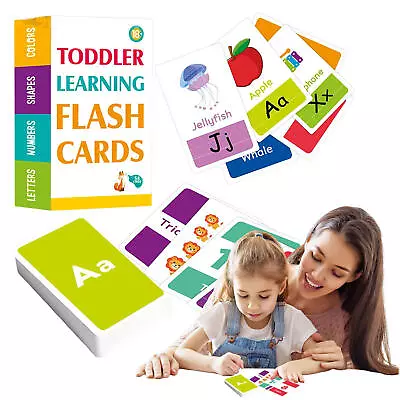 Toddler Flash Cards 58PCS Fun Interactive Flashcards For ABC Letters Improved • $12.59