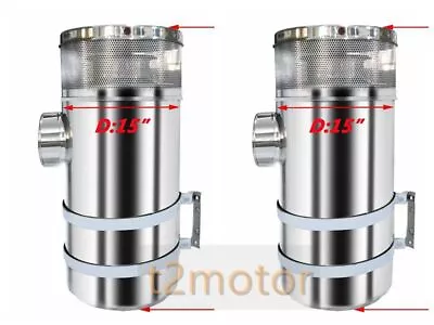 2PCS Peterbilt 379/389 Air Cleaner Stainless Steel Vortox Style 33  X15 X7  ID  • $1058