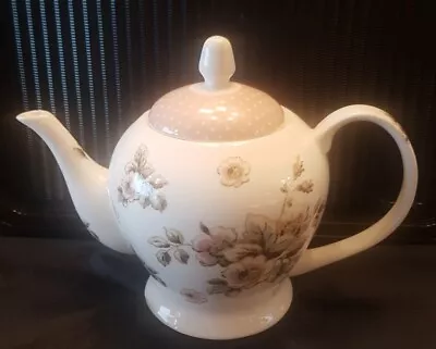 Large Katie Alice Porcelain Teapot  Cottage Flower  6 Cup/ 1.75 Pints • £15.99