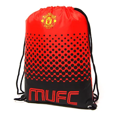 £9.48 • Buy Manchester United Fc Fade Gym Bag Pe School Swimming Sport New Xmas Gift