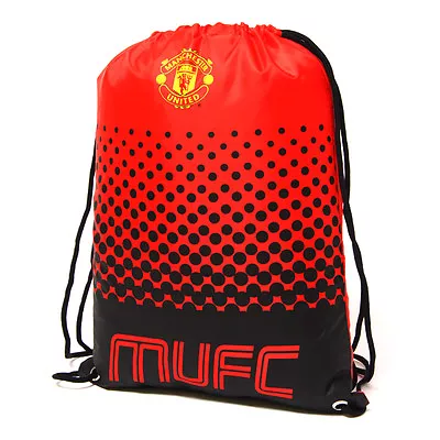 Manchester United Fc Fade Gym Bag Pe School Swimming Sport New Xmas Gift • £9.48